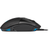 MOUSE CORSAIR, "NIGHTSWORD RGB", gaming, cu fir, USB, optic, 18000 dpi, butoane/scroll 8/1, iluminare, butoane programabile, neg