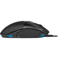 MOUSE CORSAIR, "NIGHTSWORD RGB", gaming, cu fir, USB, optic, 18000 dpi, butoane/scroll 8/1, iluminare, butoane programabile, neg