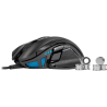 MOUSE CORSAIR, "NIGHTSWORD RGB", gaming, cu fir, USB, optic, 18000 dpi, butoane/scroll 8/1, iluminare, butoane programabile, neg