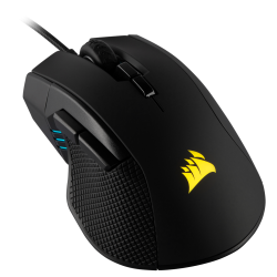 MOUSE CORSAIR, "IRONCLAW RGB", gaming, cu fir, USB, optic, 18000 dpi, butoane/scroll 7/1, iluminare, butoane programabile, negru