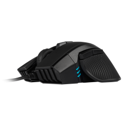 MOUSE CORSAIR, "IRONCLAW RGB", gaming, cu fir, USB, optic, 18000 dpi, butoane/scroll 7/1, iluminare, butoane programabile, negru