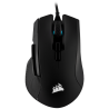 MOUSE CORSAIR, "IRONCLAW RGB", gaming, cu fir, USB, optic, 18000 dpi, butoane/scroll 7/1, iluminare, butoane programabile, negru