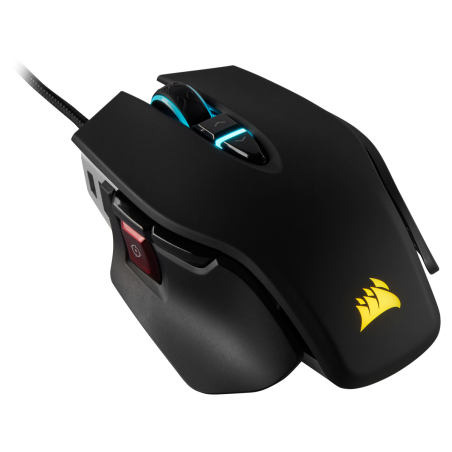 MOUSE CORSAIR, "M65 RGB ELITE", gaming, cu fir, USB, optic, 18000 dpi, butoane/scroll 8/1, iluminare, butoane programabile, negr