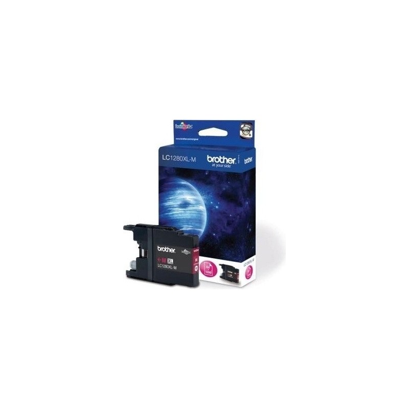 Cartus Cerneala Original Brother Magenta, LC1280XLM, pentru DCP-J525|J725|J925|MFC-J430|J5910|J625|J6510|J6910, 1.2K, (timbru ve