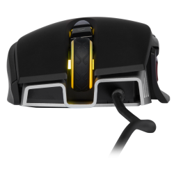 MOUSE CORSAIR, "M65 RGB ELITE", gaming, cu fir, USB, optic, 18000 dpi, butoane/scroll 8/1, iluminare, butoane programabile, negr