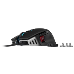 MOUSE CORSAIR, "M65 RGB ELITE", gaming, cu fir, USB, optic, 18000 dpi, butoane/scroll 8/1, iluminare, butoane programabile, negr