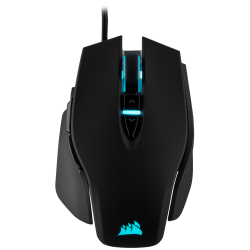 MOUSE CORSAIR, "M65 RGB ELITE", gaming, cu fir, USB, optic, 18000 dpi, butoane/scroll 8/1, iluminare, butoane programabile, negr