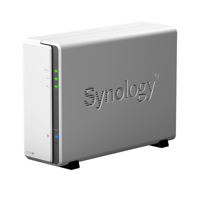 NAS SYNOLOGY, tower, HDD x 1, capacitate maxima 16 TB, memorie RAM 512 MB, RJ-45 (Gigabit), porturi USB 2.0 x 2, "DS120j" (timbr