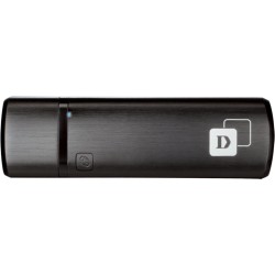 ADAPTOR RETEA D-LINK AC1200, extern wireless 2.4 GHz | 5 GHz, USB 3.0, port, 867 Mbps, antena interna x 1, "DWA-182" (timbru ver