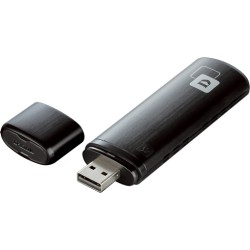 ADAPTOR RETEA D-LINK AC1200, extern wireless 2.4 GHz | 5 GHz, USB 3.0, port, 867 Mbps, antena interna x 1, "DWA-182" (timbru ver