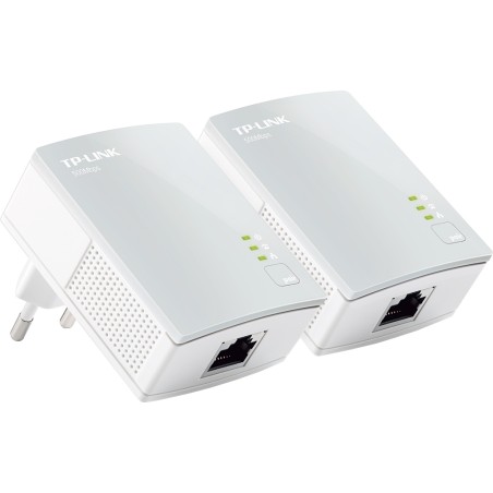 KIT ADAPTOR POWERLINE TP-LINK tehnologie AV,  AV600, pana la 600Mbps, 1 port 10/100Mbps, 2 buc. "TL-PA4010KIT" (timbru verde 2 l