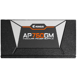 SURSA GIGABYTE AORUS P750W, 750 W, modulara, ATX 12V V2.31, fan 135 mm x 1, 80 Plus Gold, "GP-AP750GM" (timbru verde 2 lei)