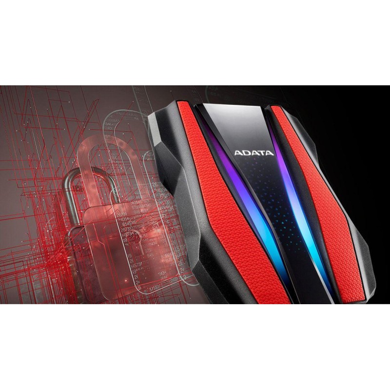 HDD extern ADATA 2 TB, HD770G, 2.5 inch, USB 3.2, rosu, "AHD770G-2TU32G1CRD" (timbru verde 0.8 lei)
