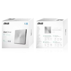 DVD-RW extern, ASUS, interfata USB 2.0, argintiu, "SDRW-08U9M-U/SIL/G" (timbru verde 0.8 lei)