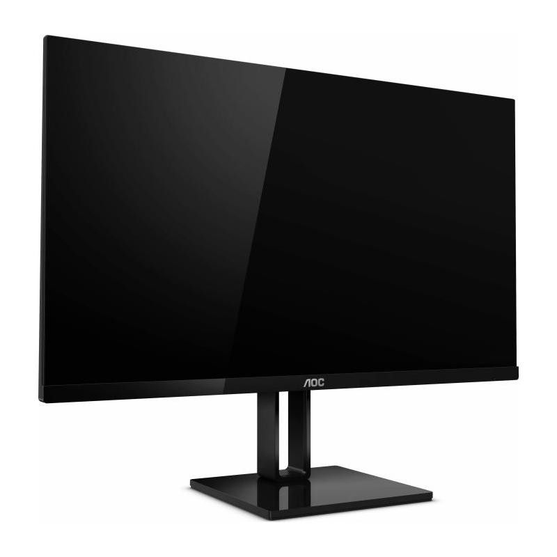 MONITOR AOC 27", home, office, IPS, Full HD (1920 x 1080), Wide, 250 cd/mp, 5 ms, HDMI, DisplayPort, "27V2Q" (timbru verde 7 lei