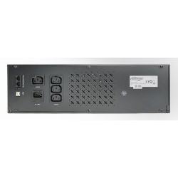 UPS GEMBIRD, Line Int. cu management, rack, 1500VA/900W, AVR, IEC x 4, 2 x baterie 12V/8Ah, display LCD, back-up 1 - 10 min., "U