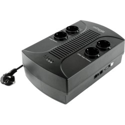 UPS GEMBIRD Line Interactive,   650VA/ 390W, AVR, 4 x socket Schuko, indicatie status cu LED, 1 baterie 12V/7Ah, Backup:pana la 