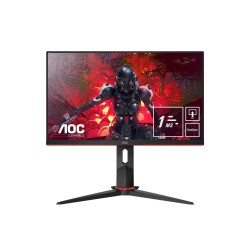 MONITOR AOC 23.8" gaming, IPS, Full HD (1920 x 1080), Wide, 250 cd/mp, 1 ms, HDMI x 2, VGA, DisplayPort, "24G2U5/BK" (timbru ver