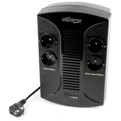 UPS GEMBIRD, Line Int. , brick, 850VA/510W, AVR, Schuko x 4, 1 x baterie 12V/8Ah, LED, back-up 1 - 10 min., "EG-UPS-002", (timbr