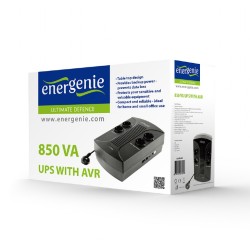 UPS GEMBIRD, Line Int. , brick, 850VA/510W, AVR, Schuko x 4, 1 x baterie 12V/8Ah, LED, back-up 1 - 10 min., "EG-UPS-002", (timbr