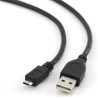 CABLU alimentare si date GEMBIRD, pt. smartphone, USB 2.0 (T) la Micro-USB 2.0 (T), 0.5m, negru, "CCP-mUSB2-AMBM-0.5M" (timbru v