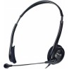 CASTI Genius, "HS-200C", cu fir, standard, utilizare multimedia, microfon pe brat, conectare prin Jack 3.5 mm, negru, "317101511