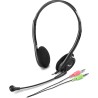 CASTI Genius, "HS-200C", cu fir, standard, utilizare multimedia, microfon pe brat, conectare prin Jack 3.5 mm, negru, "317101511