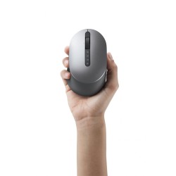 MOUSE DELL, "MS5320W", PC sau NB, wireless, Bluetooth | 2.4GHz, optic, 1600 dpi, butoane/scroll 7/1, mod dual de conectare, gri,