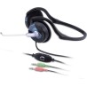 CASTI Genius, "HS-300N", cu fir, standard, utilizare multimedia, call center, microfon pe brat, conectare prin Jack 3.5 mm x 2, 