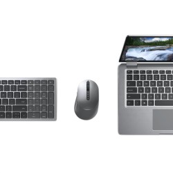 MOUSE DELL, "MS5320W", PC sau NB, wireless, Bluetooth | 2.4GHz, optic, 1600 dpi, butoane/scroll 7/1, mod dual de conectare, gri,