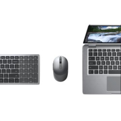 MOUSE DELL, "MS5120W", PC sau NB, wireless, Bluetooth | 2.4GHz, optic, 1600 dpi, butoane/scroll 7/1, mod dual de conectare, gri,
