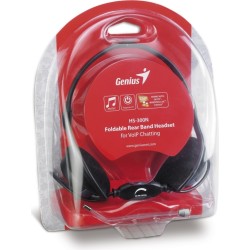 CASTI Genius, "HS-300N", cu fir, standard, utilizare multimedia, call center, microfon pe brat, conectare prin Jack 3.5 mm x 2, 
