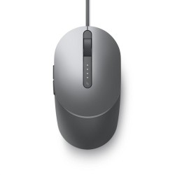 MOUSE DELL, "MS3220", PC sau NB, cu fir, USB, optic, 3200 dpi, butoane/scroll 5/1, , gri, "570-ABHM" (timbru verde 0.18 lei)
