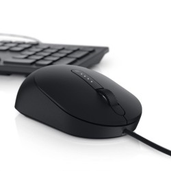 MOUSE DELL, "MS3220", PC sau NB, cu fir, USB, optic, 3200 dpi, butoane/scroll 5/1, , negru, "570-ABHN" (timbru verde 0.18 lei)