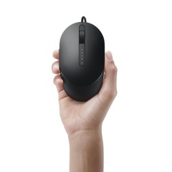 MOUSE DELL, "MS3220", PC sau NB, cu fir, USB, optic, 3200 dpi, butoane/scroll 5/1, , negru, "570-ABHN" (timbru verde 0.18 lei)