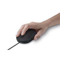 MOUSE DELL, "MS3220", PC sau NB, cu fir, USB, optic, 3200 dpi, butoane/scroll 5/1, , negru, "570-ABHN" (timbru verde 0.18 lei)