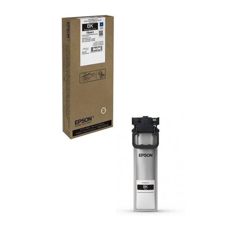 Cartus Cerneala Original Epson Black, T94414, pentru WF-C5210|C5290|C5710|C5790,  , (timbru verde 0.15 lei), "C13T944140"(RAPO)