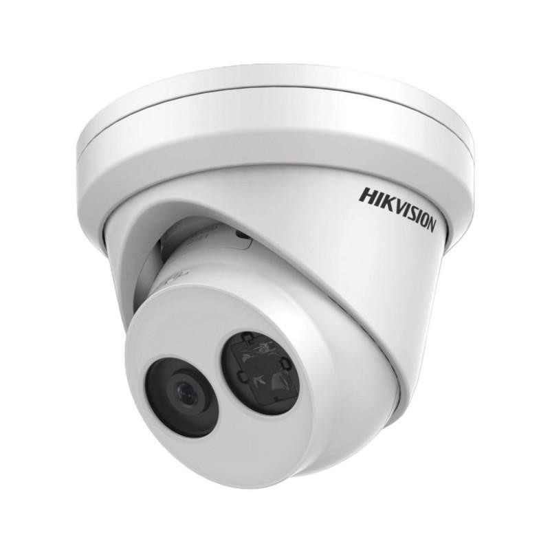 CAMERA IP HIKVISION, turret, pt. exterior, dist. IR 30 m, tip lentila fixa 2.8 mm, 8 Mpx, cu fir, microfon, PoE, carcasa metal, 