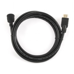 CABLU video GEMBIRD, HDMI (T) la HDMI (T), 1.8m, conectori auriti, rezolutie maxima 4K (3840 x 2160) la 60 Hz, 90 grade, negru, 