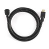 CABLU video GEMBIRD, HDMI (T) la HDMI (T), 1.8m, conectori auriti, rezolutie maxima 4K (3840 x 2160) la 60 Hz, 90 grade, negru, 