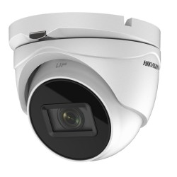 CAMERA supraveghere HIKVISION dome, pt. exterior, dist. IR 60 m, lentila varifocala 2.7 - 13.5 mm, 5 Mpx, cu fir, carcasa metal,