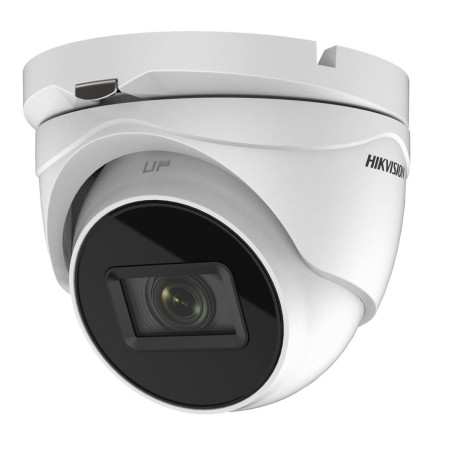 CAMERA supraveghere HIKVISION dome, pt. exterior, dist. IR 60 m, lentila varifocala 2.7 - 13.5 mm, 5 Mpx, cu fir, carcasa metal,