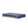 SWITCH PoE HIKVISION,  port Gigabit x 8, SFP SFP x 1, unmanaged, nerackabil, carcasa metalica, "DS-3E0510P-E" (timbru verde 2 le