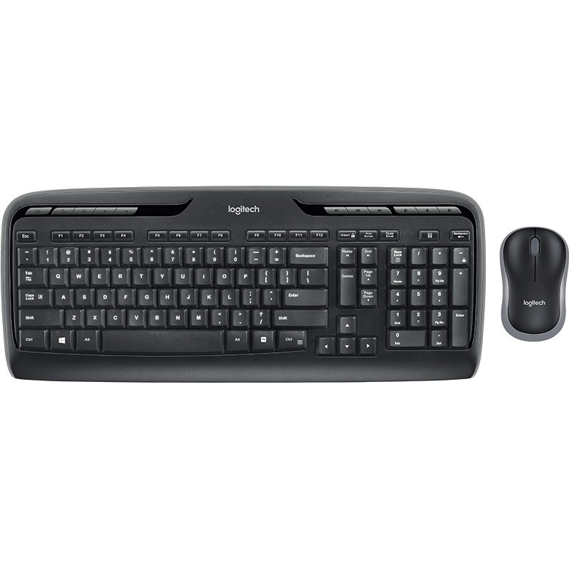 KIT wireless LOGITECH, tastatura wireless multimedia "MK330" + mouse wireless 1000dpi, 3 butoane "M215", black, "MK330" "920-003