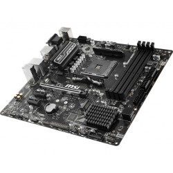 PLACA de BAZA MSI "B450M PRO-VDH MAX", skt AM4, mATX, AMD B450, 4 x DDR4, max. 64 GB, 4 x SATA, 1 x M.2, 7.1, "B450M PRO-VDH MAX