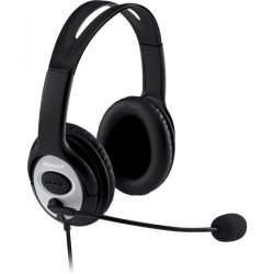 CASTI Microsoft, "LifeChat LX-3000", cu fir, standard, utilizare multimedia, call center, microfon pe brat, conectare prin USB 2