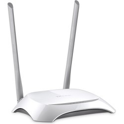 ROUTER TP-LINK wireless  300Mbps, 4 porturi 10/100Mbps, 2 antene externe, 2T2R "TL-WR840N" /45504890 (timbru verde 0.8 lei) 4925