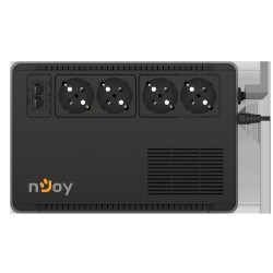 UPS NJOY, "SOTER 600", Line Int. cu management, brick, 600VA/360W, AVR, Schuko x 4, 1 x baterie GP05122F, back-up 1 - 10 min., "