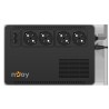 UPS NJOY, "SOTER 600", Line Int. cu management, brick, 600VA/360W, AVR, Schuko x 4, 1 x baterie GP05122F, back-up 1 - 10 min., "