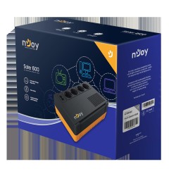 UPS NJOY, "SOTER 600", Line Int. cu management, brick, 600VA/360W, AVR, Schuko x 4, 1 x baterie GP05122F, back-up 1 - 10 min., "